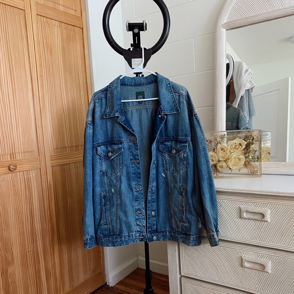 Oversized denim jacket